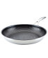 SteelShield C-Series Tri-Ply Clad Nonstick Frying Pan, 12.5-Inch, Silver