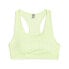 Фото #1 товара Puma Mid Impact 4Keeps Graphic Sports Bra Womens Green Casual 52441809