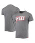 Men's Heathered Gray Brooklyn Nets Moments Mixtape Comfy Tri-Blend T-shirt