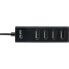 Фото #4 товара InLine USB 2.0 4-Port Hub - Type-A male to 4x Type-A female - black - 30cm - slim