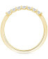 ფოტო #4 პროდუქტის Diamond Wedding Band (1/5 ct. t.w.) in 14k Gold