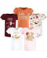ფოტო #1 პროდუქტის Baby Girls Short Sleeve T-Shirts, Fall Pumpkin Spice