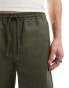 Farah mayhew canvas shorts in khaki