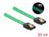 Delock 82017 - 0.2 m - SATA III - SATA 7-pin - SATA 7-pin - Female/Female - Green