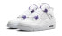 Jordan Air Jordan 4 retro purple metallic 中帮 复古篮球鞋 男女同款 白紫