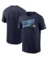 Фото #3 товара Men's Navy Tennessee Titans Essential Blitz Lockup T-shirt