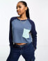 Фото #2 товара Quiksilver block long sleeve t-shirt in blue block