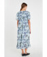 Фото #2 товара Платье English Factory женское в полоску с завязками на завязках
