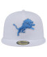 Фото #4 товара Men's White Detroit Lions Omaha 59FIFTY Fitted Hat