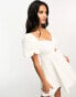 Фото #6 товара Forever New Petite twist mini dress in ivory