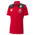 Puma Sf Team Collared Short Sleeve Shirt Mens Red Casual Tops 76341601