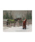 Фото #1 товара Mary Miller Veazie 'Santa With Horses' Canvas Art - 24" x 32"