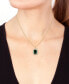 ფოტო #2 პროდუქტის EFFY® Lab Grown Emerald (6-1/5 ct. t.w.) & Lab Grown Diamond (1 ct. t.w.) 18" Pendant Necklace in 14k Gold