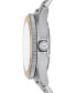 ფოტო #3 პროდუქტის Men's Maritime Three-Hand Silver-Tone Stainless Steel Watch 42mm