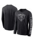 Фото #3 товара Men's Black Chicago Bears RFLCTV Name And Logo T-shirt