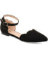 ფოტო #1 პროდუქტის Women's Lana Scalloped Edge Ankle Strap Flats