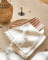 Cotton napkins with sea embroidery (pack of 2)