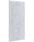 White Snow A Textured Metallic Hand Painted Wall Art by Martin Edwards, 24" x 48" x 1.5"