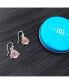 ფოტო #3 პროდუქტის Women's Ohio State Buckeyes Silver-Tone Enamel Dangle Earrings