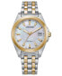Eco-Drive Women's Corso Two-Tone Stainless Steel Bracelet Watch 33mm