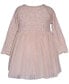 ფოტო #2 პროდუქტის Baby Girls Long Sleeve Tulle Skirt Dress