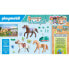 PLAYMOBIL Three Horses With Chairs Construction Game