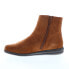 Фото #8 товара David Tate Zest Womens Brown Extra Wide Suede Zipper Ankle & Booties Boots 6