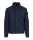 Фото #1 товара Men's Lightweight Quilted Jacket with Synthetic Trim Design