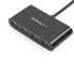 StarTech.com 4-Port USB-C Hub - USB-C to 4x USB-A - USB 3.0 Hub - Bus Powered - USB 3.2 Gen 1 (3.1 Gen 1) Type-C - USB 3.2 Gen 1 (3.1 Gen 1) Type-A - 5000 Mbit/s - Black - Plastic - CE - FCC