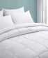 Medium Weight Quilted Down Alternative Comforter with Duvet Tabs, Twin