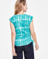 ფოტო #2 პროდუქტის Women's Side-Tie V-Neck Top, Created for Macy's