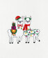 Фото #3 товара Christmas Llamas Embroidered Luxury 100% Turkish Cotton Hand Towels, 2 Piece Set