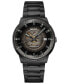 Men's Swiss Automatic Commander Gradient Black PVD Bracelet Watch 40mm