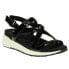 VANELi Trevin Wedge Womens Black Casual Sandals 308744