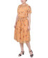 Фото #3 товара Women's Short Sleeve Smocked Waist Dress