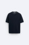 KNIT COTTON - SILK T-SHIRT