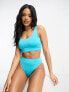 Фото #1 товара Speedo scoop front bikini top in blue