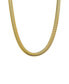 ფოტო #1 პროდუქტის Cubic Zirconia Heart Pendant Wide Snake Chain Necklace