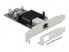 Фото #2 товара Delock 89574 - Internal - Wired - PCI Express - Ethernet - 1000 Mbit/s - Black - Metallic