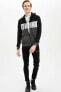 Фото #8 товара Толстовка Defacto Slim Fit Zip Hoodie Black N3620AZ20SP