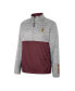 Men's Gray Arizona State Sun Devils John Half-Zip Jacket