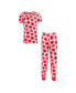 ფოტო #1 პროდუქტის Baby Girls Organic Cotton Tight-Fit Pajama Set, Poppy