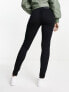 Noisy Allie May low rise skinny jeans in washed black