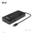 Фото #1 товара Club 3D Type-C 7-in-1 hub with 2x HDMI - 2x USB Gen1 Type-A - 1x RJ45 - 1x 3.5mm Audio - 1x USB Gen1 Type-C 100W Female port - USB 3.2 Gen 1 (3.1 Gen 1) Type-C - 100 W - 10,100,1000 Mbit/s - Black - 4K Ultra HD - 60 Hz