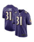 Men's Jamal Lewis Purple Baltimore Ravens Game Retired Player Jersey