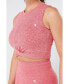 Фото #5 товара Women's Seamless Marl Laser cut Vest