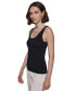 Karl Lagerfeld Women's Stitched Sleeveless Sweater-Knit Top