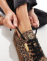 Фото #2 товара Steve Madden Emporia trainers in brown leopard print