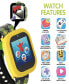 V3 Boys Black and Yellow Silicone Smartwatch 42mm Gift Set