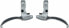 Фото #1 товара Tektro CL332RS 3-Finger Alloy Linear Pull Brake Lever Set Silver